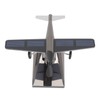 Solar Airplane Rotating Propellers Zinc Alloy Plastic Easy Assembly Solar
