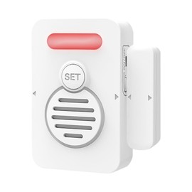 Refrigerator Door Alarm, Window Ajar Alarm with Adjustable Voice Reminders, Close Door Reminder, Window Sensor, Voice Alert for Home