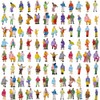 100pcs Model Trains 1:150 Scale Painted Figures N