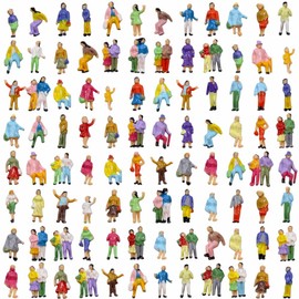 100pcs Model Trains 1:150 Scale Painted Figures N
