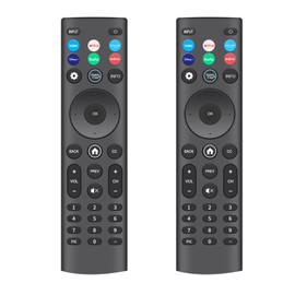 Replacement 2 Pack Remote Control for VIZIO All LED LCD HD 4K UHD HDR Smartcast 3D Smart TVs XRT140 Universal TV Remote XRT136 Replace for Vizio-Smart-TV-Remote for Vizio TV(D/E/M/P/PX/V/OLED-Series)