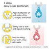 claiol 2 Pcs U-Shaped Kids Toothbrush, Premium Soft Manual Training