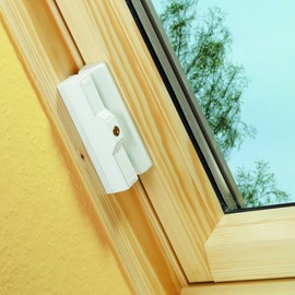 ABUS Roof Window Additional Fuse DF88 AL0125 - Roof Window Lock Specially for Roof Windows, Keyed Alike - ABUS Security Level 8 - 31723 - White