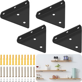 CTCEHL Floating Shelf Brackets, 8 cm Invisible Triangle Wall Brackets, Shelf Brackets, Hidden Shelf Brackets, Triangle Shelf Brackets, Shelf Brackets, Shelf Brackets, Shelf Brackets, Shelf Brackets