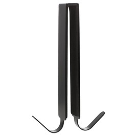 DOITOOL Double Side Shower Glass Door Hooks, Extended Shower Hooks Over Door Hooks for Bathroom, Frameless Glass Shower Door Hook, Towel Hooks Over Glass Shower Door (Black)