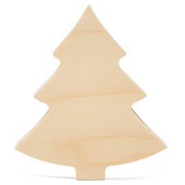 Chunky Christmas Wood Tree Cutout 4-inch, Small Wooden Tree for Crafts, Christmas Table Decor & Tiered Tray, by Woodpeckers