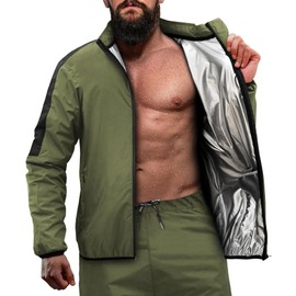 RDX Sauna Suit Full Body Heat Sweat Suit, REACH OEKO TEX 100 CERTIFIED, Anti Rip Long Sleeve Tracksuit Top Bottom