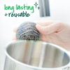 Scotch-Brite Stainless Steel Scrubbers, Scouring Pads for Cleaning Tough Baked-On