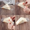 Triangular Bakery Packaging for Easy Tear Plastic Sandwich Bags (Clear)