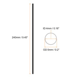 HARFINGTON 144pcs Spoke Skins Covers 0.2" Plastic Universal Dirt Bike Spoke Skin Wraps Bicycle Motorcycle Cycling Wheel Decoration Protector Spokes for 8"-21" Rims, Black