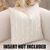 Boho Jacquard Throw Pillow Covers 18x18 Set of 2 Beige