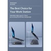 OneCut Adjustable Laptop Stand, Aluminium Alloy, Height-Angle Adjustable, Silver