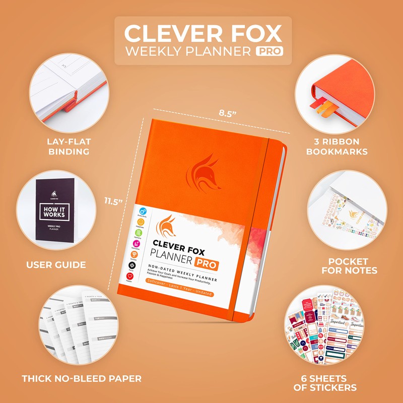 Clever Fox Planner PRO – Weekly & Monthly Life Planner
