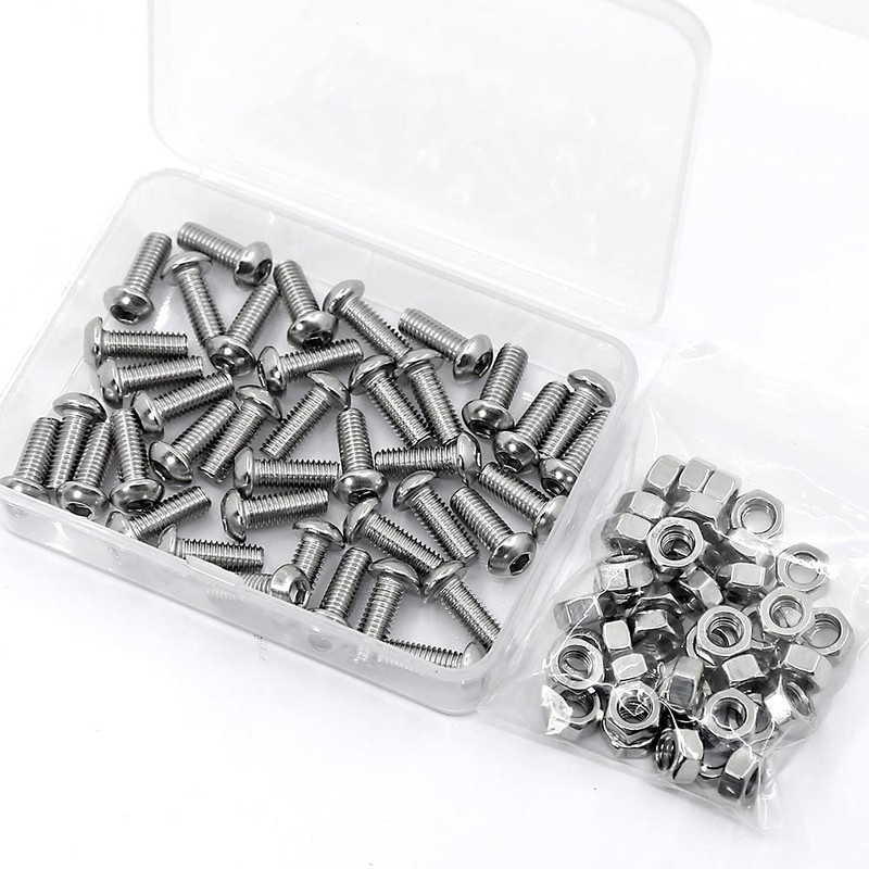 (40 sets) M6-1.0 x 10 mm Hex Socket Screws and