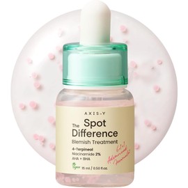AXIS-Y Spot the Difference Blemish Treatment - Sérum con Niacinamida 2%, AHA BHA y Tea Tree para Piel Grasa y Sensible 15 ml skincare coreano