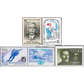 Prophila Collection Sowjetunion 5804,5805,5806Zf,5807 (kompl.Ausg.) gestempelt 1988 Brujewitsch, Rotes Kreuz, Eislauf u (Briefmarken für Sammler) Wintersport (Ski/Eishockey/Bob …)