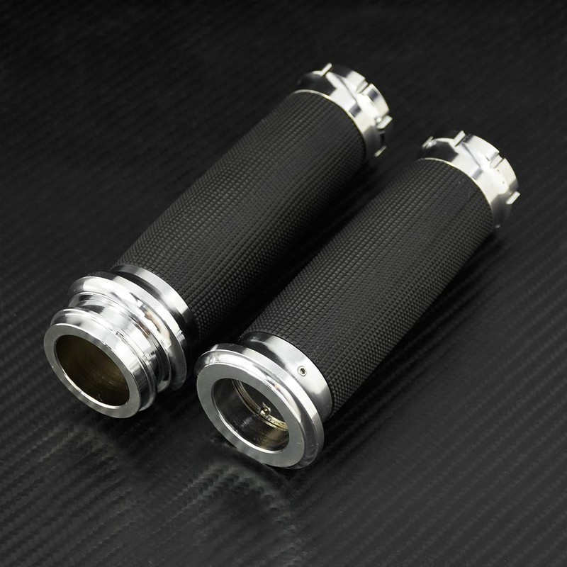 HDBUBALUS 1" Electronic Throttle Grips 25mm Handlebar Grips for Harley