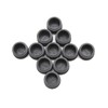 25mm Black Plastic Plugs, Black Round Tube Covers, Inner End