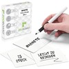 2DOBOARD Writable Magnets - 7.5 x 7.5 cm White -