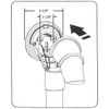 18 in MedGear Wall-Mount Bath Assisting Grab Bar, White &