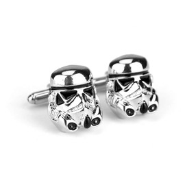 Men's Storm Trooper Clone Trooper Silver & Black Cuff links