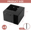 Rasugarlary 4 Pcs Workbench Brackets, 4x4 3-Way Right Angle Corner