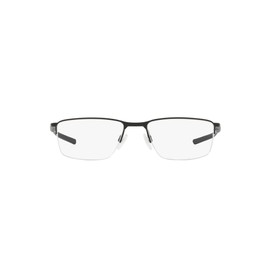 Oakley Mens Ox3218 Socket 5.5 Rectangular Prescription Eyewear Frames, Satin Black/Demo Lens, 56 mm