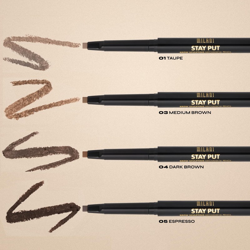Milani Stay Put Brow Sculpting Mechanical Pencil - Medium Brown