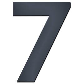 MOCAVI Design V4A Stainless Steel House Number Anthracite HS 20 Fine Structure Coated RAL 7016 Grey 15 cm Modern Numbers and Letters House Number: 7
