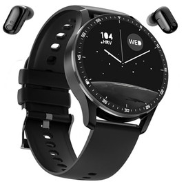 Reloj Inteligente Y Auriculares 2 en 1,Reloj Inteligente Hombre con Llamadas,IP67 Impermeable,Pulsera Actividad con Podómetro,Rastreador de Actividad 