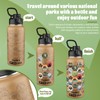 FristChoice National Parks Water Bottle with Stickers and Straw,32oz Double