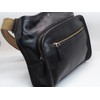 BAWAKO Shoulder Bag Genuine Leather Black Crossbody Bag Medium Compartments