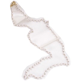 [N.B] HYUNGJ Pearl Chain, Mask Chain, Pearl-like, Comfortable Mask, Wear Around the Pearl Neck, Mask Eating, Mask Dining, Mask Strap, Cute, Stylish, Long Accessory, Women's, Rubber