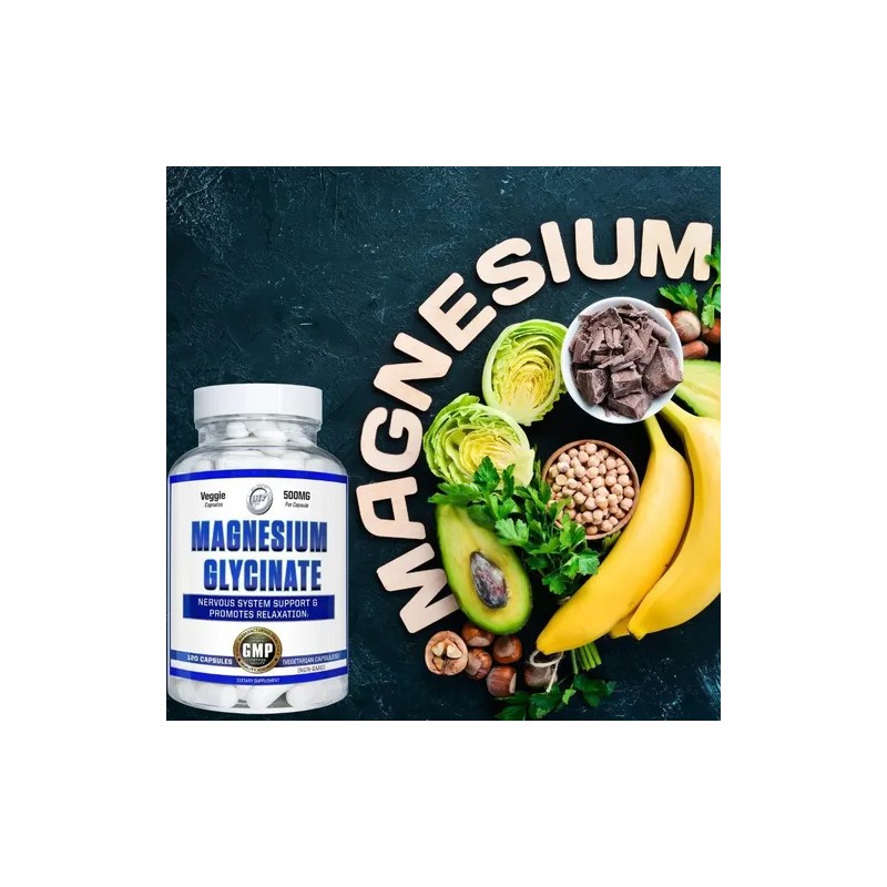 Magnesium Glycinate Hitech Glycinato Magnesio 120 Caps