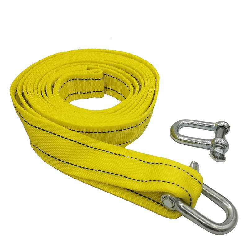 5 Ton 4 Meter Car Tow Strap with Hooks Nylon