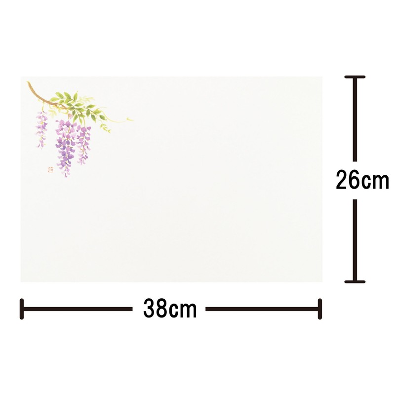Daikoku Industry Japanese Table Mat, Wisteria 10.2 x Width 15.0