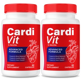 (2 Pack) Cardi VIT – Premium CardiVit Capsules with Natural Ingredients –Blood and Heart Support Formula for Circulation, Energy & Balanced Levels, Easy-to-Take Pills, 30 Day Supply (120 Capsules)