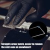 PEUTIER 3pcs Snowboard Wax Plastic Scraper, 9 x 2.2 Inches
