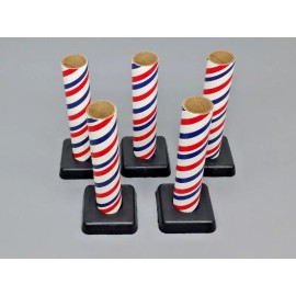 PyroBuild 5pc Firework 1-1/4" x 6" Mini Mortar Launch Tubes Pyro
