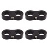 4 Pcs 8AN Hose Separator Clamp Fuel Line Mounting Clamp