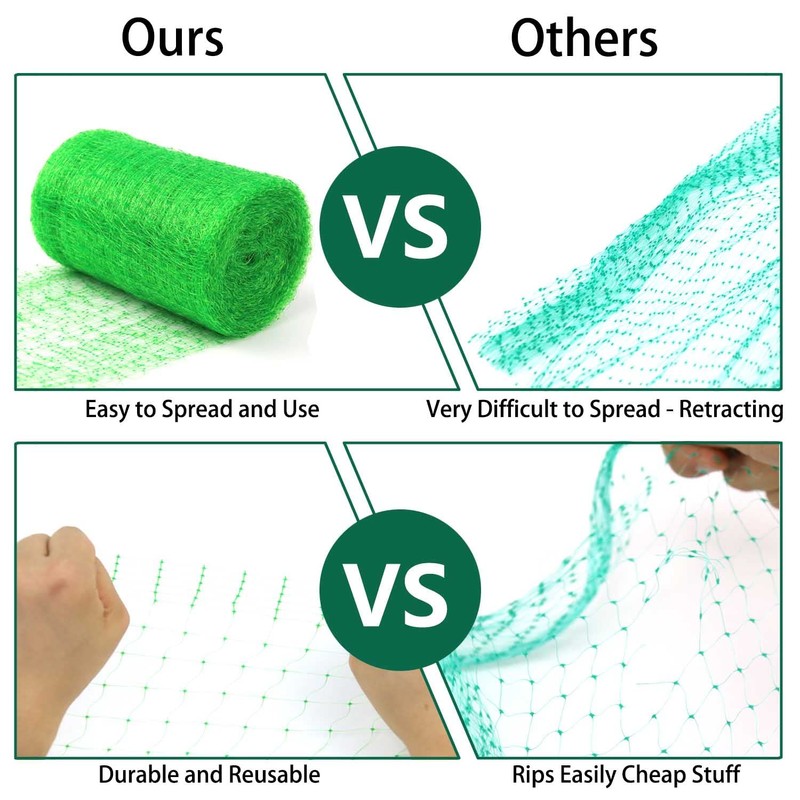 Garden Netting, 7 x 100 FT Bird Netting for Garden