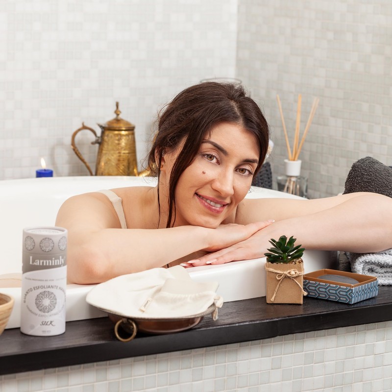 Kessa Hamam Peelinghandschuh für Körper und Gesicht, 2 Stück, 100