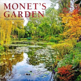 Plato Monet's Garden | 2026 12x24" (Hanging) Monthly Square Wall Calendar