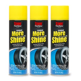 Stoner Car Care 91044-3PK More Shine Original Tire Dressing Spray for Tire and Wheel Care and Long Lasting Tire Shine Rain Resistant Make Faded Tires Look New, 12 Fl Oz, Pack of 3