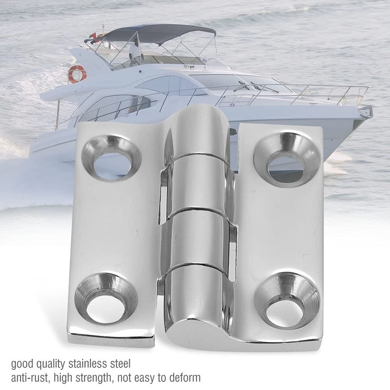 Alomejor Four Hole Boat Hinge 316 Grade Stainless Steel Square