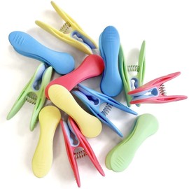 Clothespins Strong Non-marking Plumer Sweet Clips, Pack of 12, Colorful Clothespins Pinch, Stylish, Non Slip, Windproof
