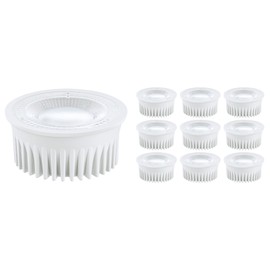 SEBSON LED Module 230V Warm White 2.5W - Energy Efficiency Class A, LED Bulb 3000K, 450lm - Replaces GU10 MR16 Ceiling Spot 50W - Recessed Spotlight Flat ø50x26mm - Set of 10