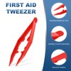 PATIKIL 30 Pcs Plastic Tweezers for Craft, 4" Small Plastic