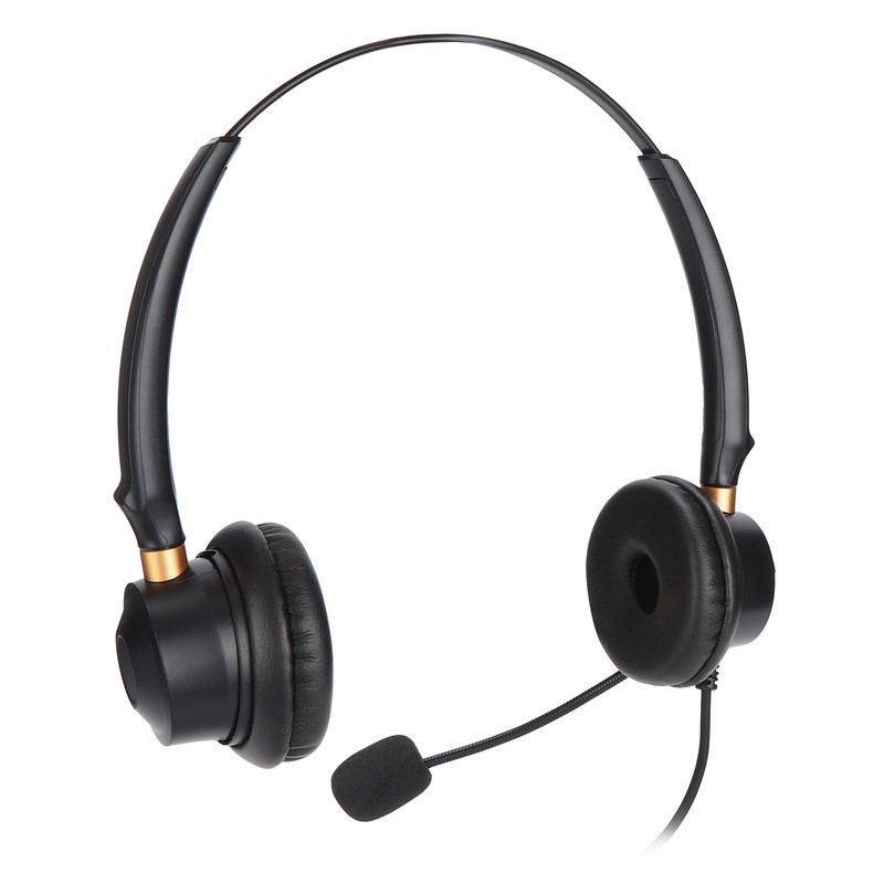 H600D‑2.5 Telephone Headset Call Center Noise Cancelling Corded Binaural Customer