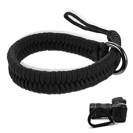 Bogoro Camera Hand Strap, Camera Assist Hand Straps, Adjustable Camera Strap, Hand-Braided Paracord with Quick Release for Nikon, Canon, Sony, Olympus DSLR, black